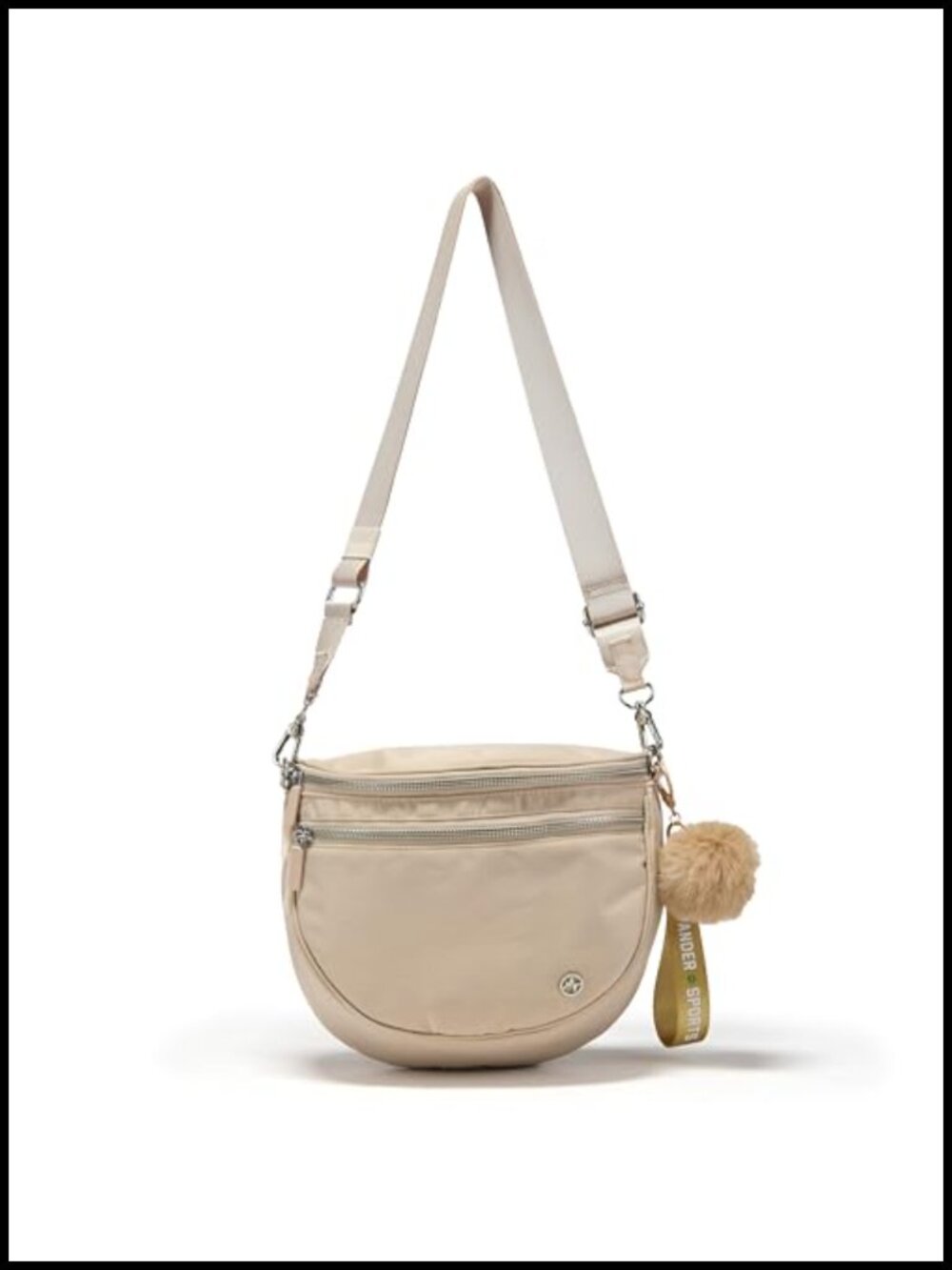 Nylon Crossbody Bag Medium Satchel Adjustable Strap Everyday